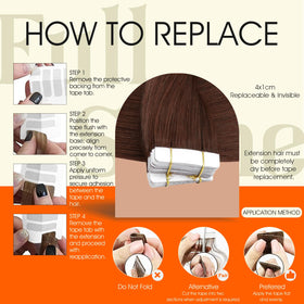 Extensions de cheveux Full Shine montrant la texture douce et naturelle