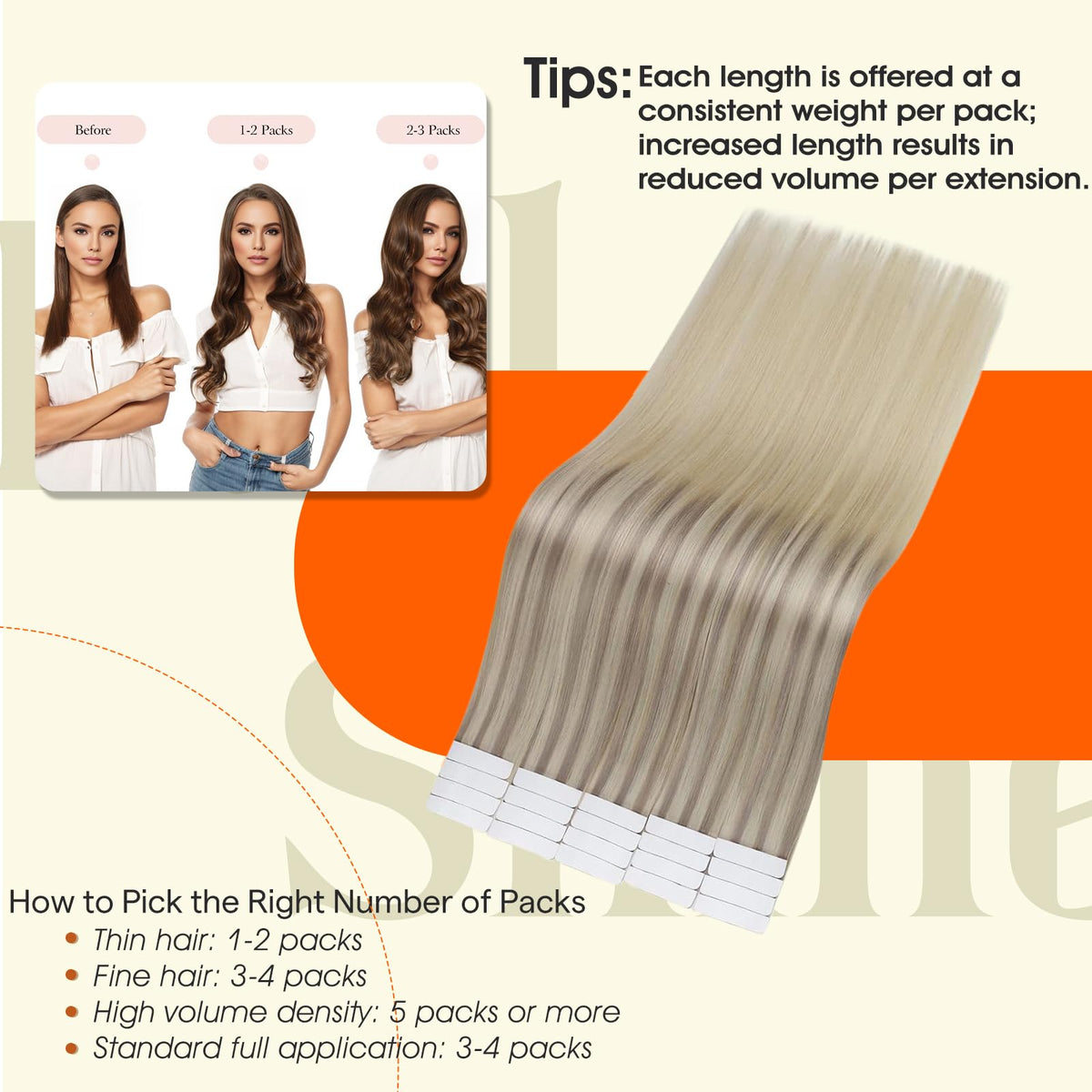 Extensions de cheveux Full Shine montrant la texture soyeuse