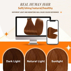 Extensions de cheveux Full Shine montrant leur texture douce