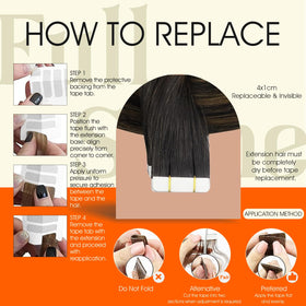 Extensions de cheveux Full Shine montrant leur texture soyeuse