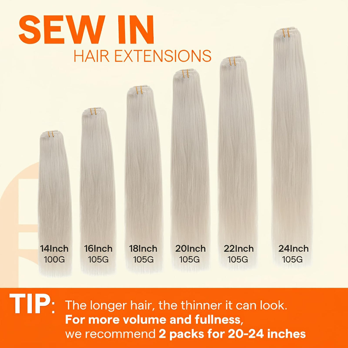 Extensions de cheveux Full Shine montrant leur volume naturel