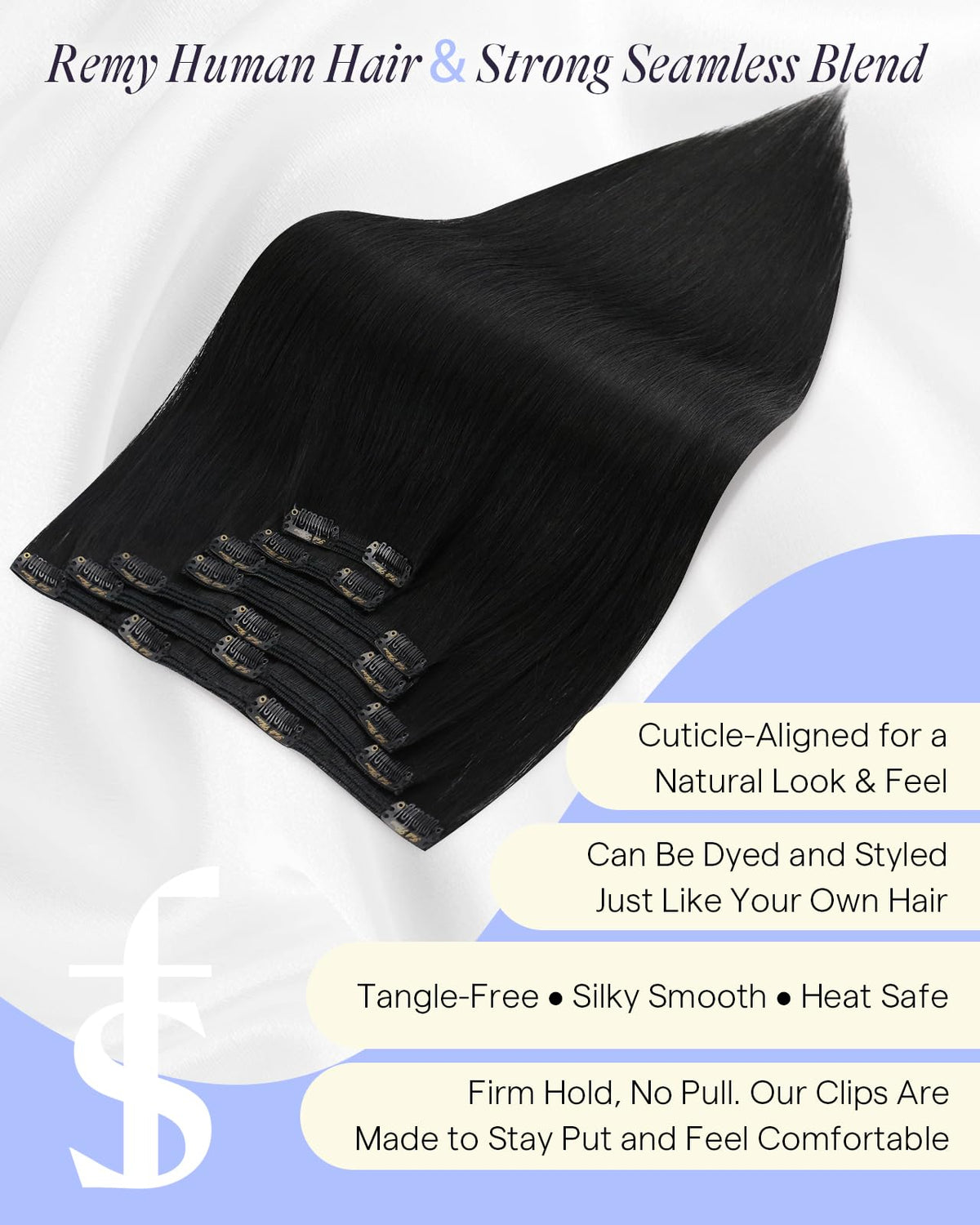 Extensions de cheveux Full Shine, présentation en emballage