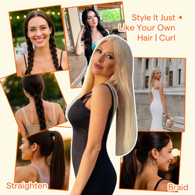 Extensions de cheveux Full Shine, vue latérale montrant la texture