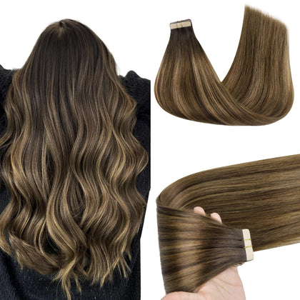 Extensions de cheveux GOO GOO 10 pouces Brunette Balayage vue avant