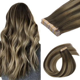 Extensions de cheveux GOO GOO 12 pouces balayage 4/26/4 vue de face