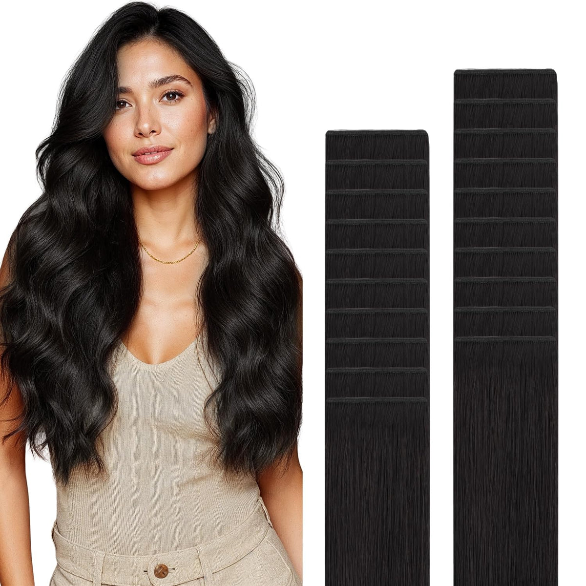 Extensions de cheveux GOO GOO 14 pouces couleur noir naturel