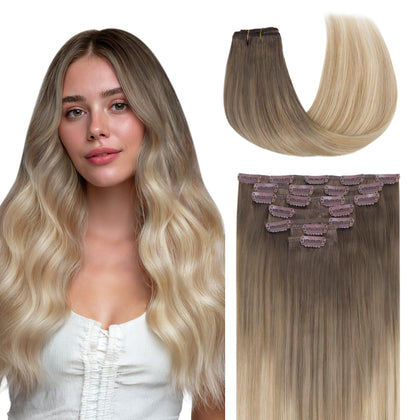 Extensions de cheveux GOO GOO 16 pouces couleur #9/18J/60 vue avant