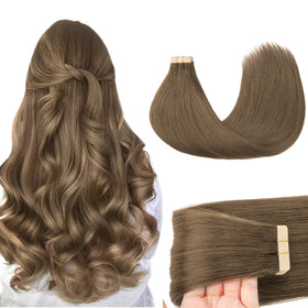 Extensions de cheveux GOO GOO 16 pouces couleur châtain clair