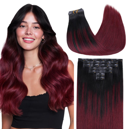 Extensions de cheveux GOO GOO 16 pouces couleur Cherry Cola vue avant