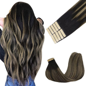 Extensions de cheveux GOO GOO 16 pouces couleur naturelle à blond
