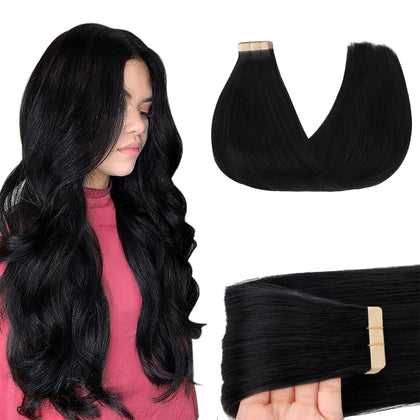 Extensions de cheveux GOO GOO 16 pouces couleur noir profond