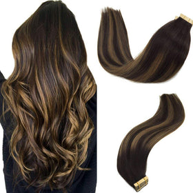 Extensions de cheveux GOO GOO 18 pouces couleur balayage 2/6/2 vue avant