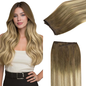 Extensions de cheveux GOO GOO 18 pouces en cheveux humains, vue de face