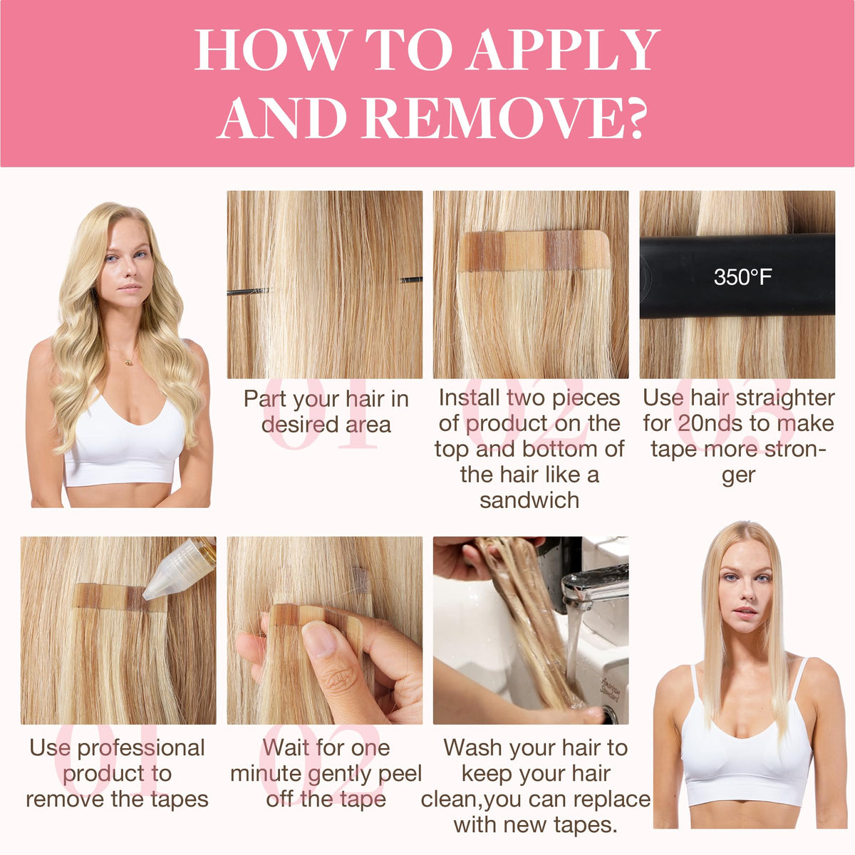 Extensions de cheveux GOO GOO 18ET90A en paquet