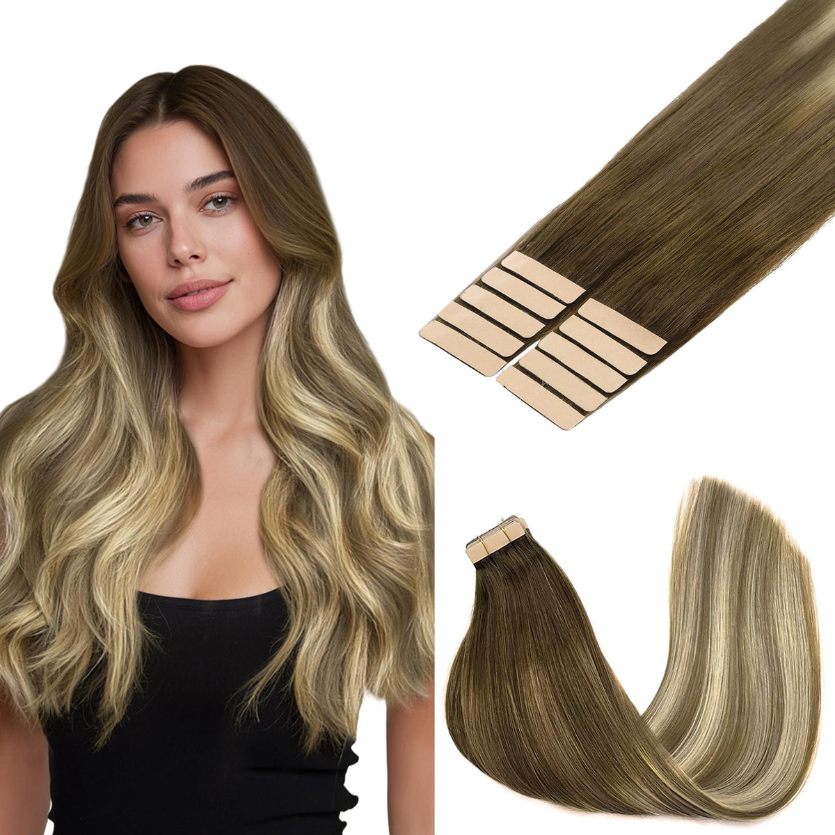 Extensions de cheveux GOO GOO 20 pouces couleur balayage