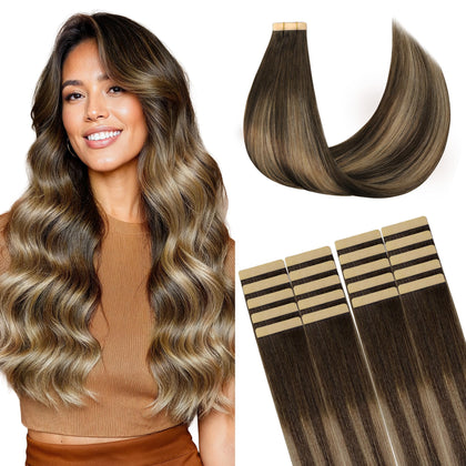 Extensions de cheveux GOO GOO 20 pouces couleur balayage 4/27/4