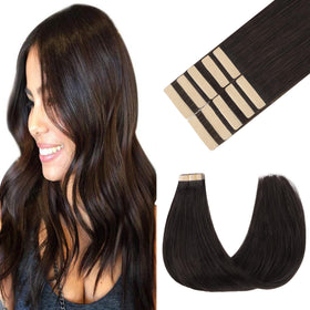 Extensions de cheveux GOO GOO 20 pouces couleur brun foncé vue de face