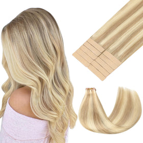 Extensions de cheveux GOO GOO 22 pouces couleur blond foncé vue de face