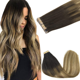 Extensions de cheveux GOO GOO 22 pouces en balayage brun à blond