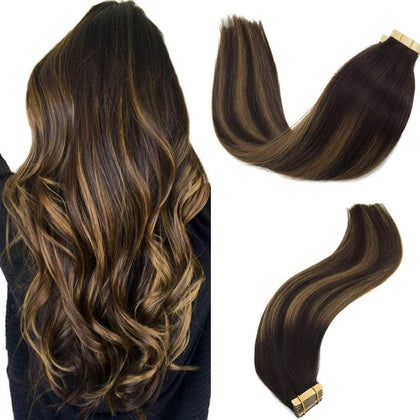Extensions de cheveux GOO GOO 24 pouces balayage 2/6/2 vue de face