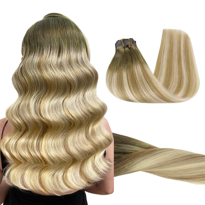 Extensions de cheveux GOO GOO 24 pouces couleur Bahamian Balayage vue avant