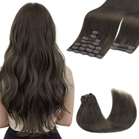 Extensions de cheveux GOO GOO 24 pouces marron mocha vue avant