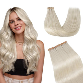 Extensions de cheveux GOO GOO 60A platine 20 pouces vue avant