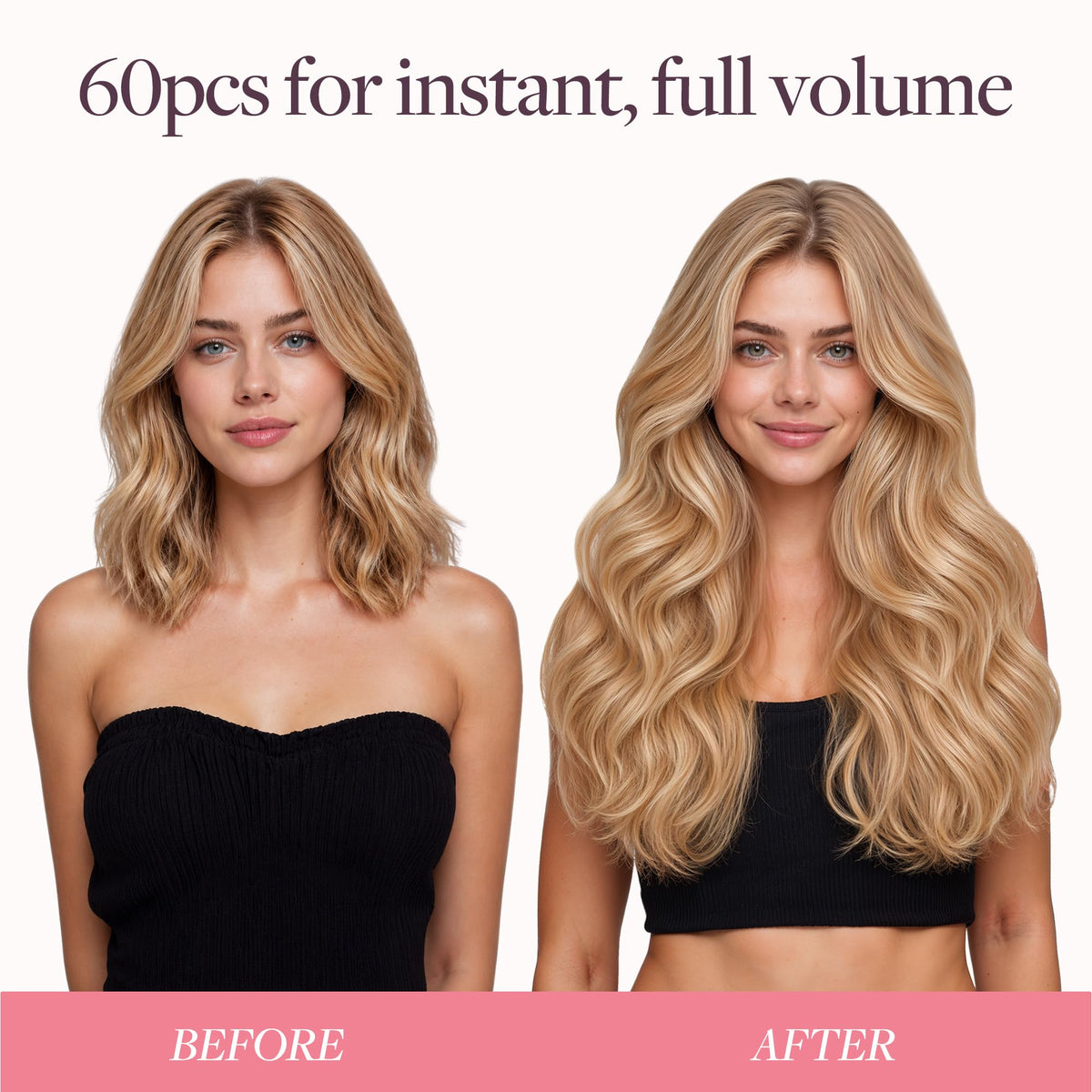 Extensions de cheveux GOO GOO 60A platine en paquet