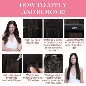 Extensions de cheveux GOO GOO avec conseils d'entretien