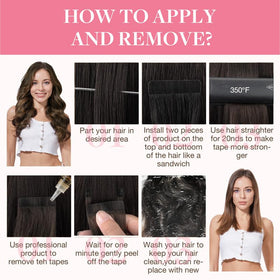 Extensions de cheveux GOO GOO avec conseils d'entretien