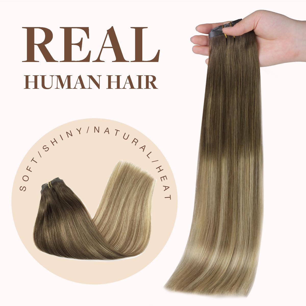 Extensions de cheveux GOO GOO avec mise en scène élégante