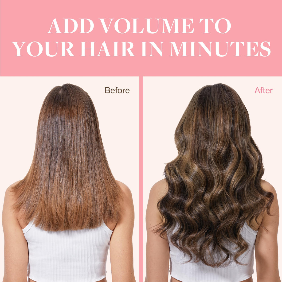 Extensions de cheveux GOO GOO avec reflets, vue rapprochée