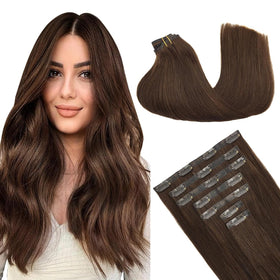 Extensions de cheveux GOO GOO chocolat brun 22 pouces vue avant