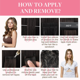 Extensions de cheveux GOO GOO en balayage sur un modèle