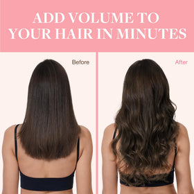 Extensions de cheveux GOO GOO en châtain clair, vue de dos