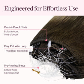 Extensions de cheveux GOO GOO en cheveux humains - côté