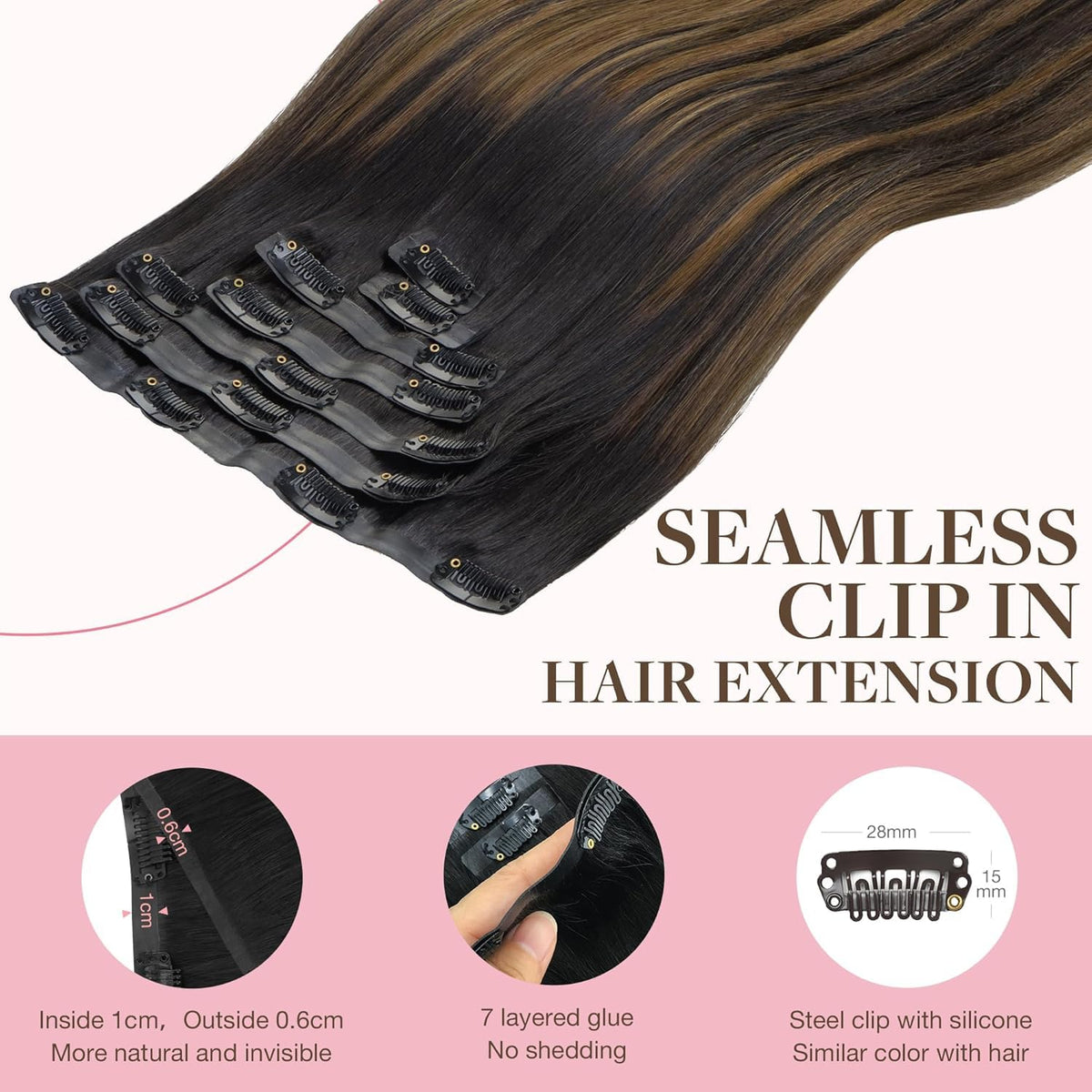 Extensions de cheveux GOO GOO en cheveux humains naturels