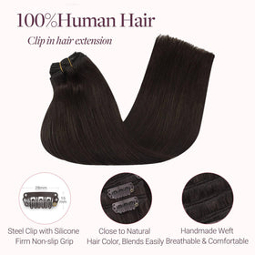 Extensions de cheveux GOO GOO en cheveux humains réels sur un mannequin