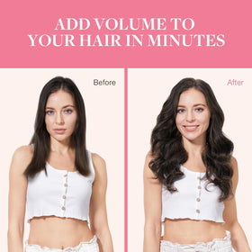 Extensions de cheveux GOO GOO en différentes couleurs sur un fond neutre
