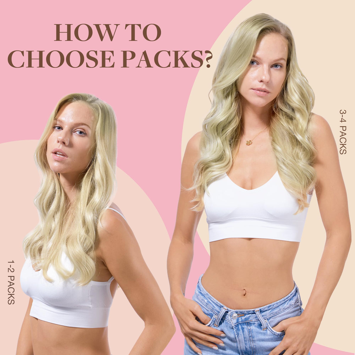 Extensions de cheveux GOO GOO en différentes longueurs