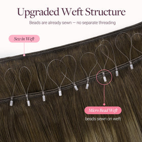 Extensions de cheveux GOO GOO en micro perles, installation avec pinces