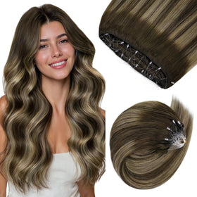 Extensions de cheveux GOO GOO en micro perles, vue de face
