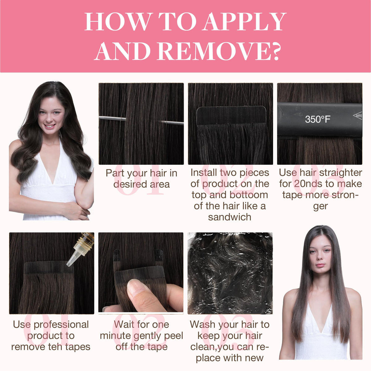 Extensions de cheveux GOO GOO en paquet de 40 pièces