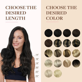 Extensions de cheveux GOO GOO en train d'être coiffées