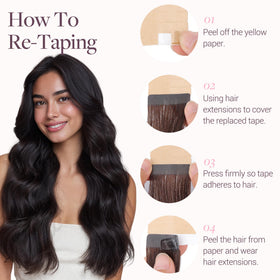 Extensions de cheveux GOO GOO, longueur de 10 pouces, présentation