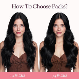 Extensions de cheveux GOO GOO montrant la longueur de 26 pouces