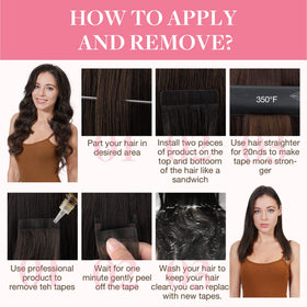 Extensions de cheveux GOO GOO montrant la texture lisse