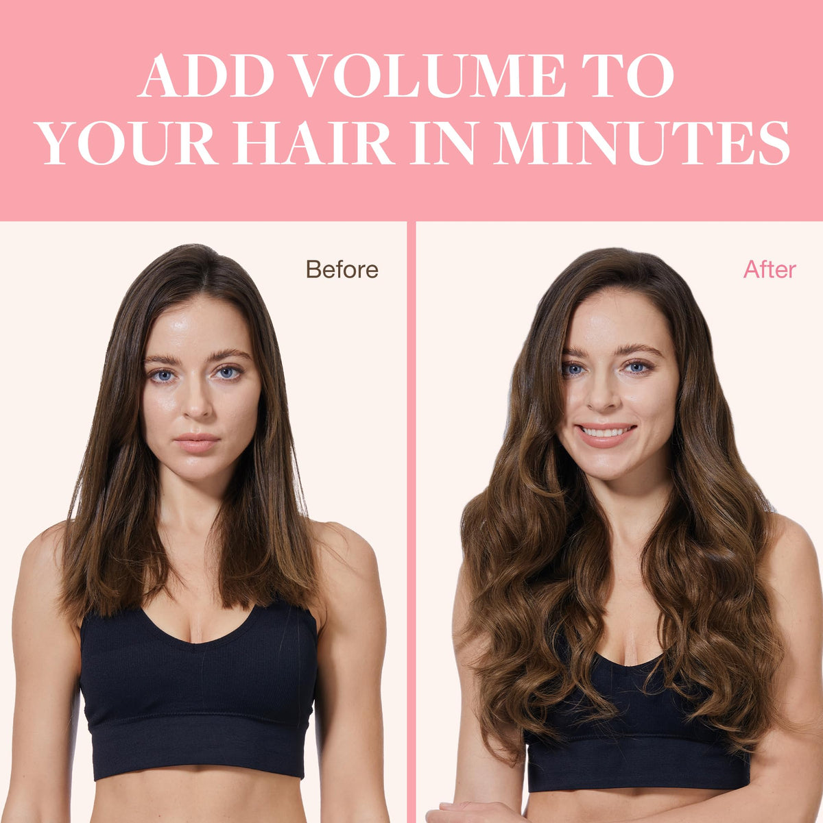 Extensions de cheveux GOO GOO montrant la texture soyeuse