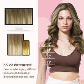 Extensions de cheveux GOO GOO montrant la texture soyeuse