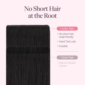 Extensions de cheveux GOO GOO montrant leur légèreté